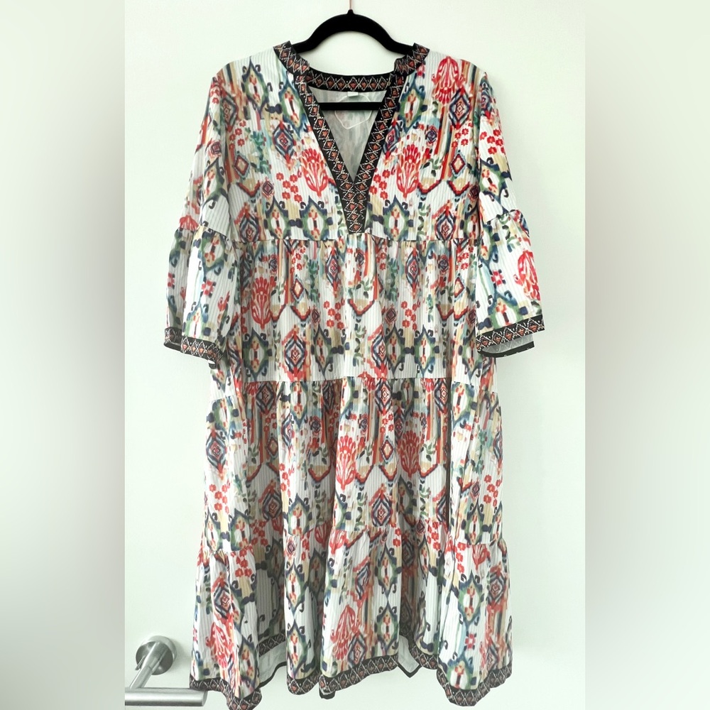 Shein Multicolor Boho Print Dress